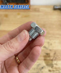 Heavy Duty Car Floor Jack Handle Bolts For 3 Ton And 4 Ton Hydraulic Jacks featuring a high strength alloy steel bolt in hand.