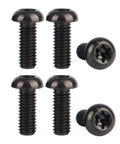 Titanium M6x10mm M6x15mm M6x20mm Torx T30 Socket Cap Screws Black Pack Of 6 6AL4V Grade 5 Titanium Alloy With 1.0mm Thread Pitch