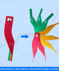 Smooth Operator 8 Piece Brake Pad Thickness Gauge Set with color-coded SAE and metric blades, showing red, green, and yellow gauges.