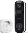Wireless Doorbell Camera With 2K Video AI Analysis And Rechargeable Battery IP65 Weatherproof 2 Way Audio 160 Degree Wide Angle