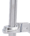 Close-up of Steel Ratchet Style Bench Dogs And Clamps For 3/4 Inch Dog Holes Heavy Duty Woodworking Hold Downs