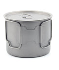 Ultralight Titanium 550ml Pot With Lid For Backpacking And Camping Lightweight Cookware With Mil And Oz Markings 19.4oz Capacity