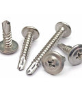 Stainless Steel Phillips Washer Self Tapping Screws Set Pro Grade With Flat Head Hex Head And Eye Hook Variants, heavy duty screws