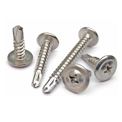 Stainless Steel Phillips Washer Self Tapping Screws Set Pro Grade With Flat Head Hex Head And Eye Hook Variants, heavy duty screws