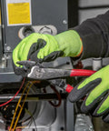 Cutting And Crimping Tool For 10 22 AWG Terminals And Connectors Insulated And Non Insulated With Tapered Nose For Tight Spaces in use