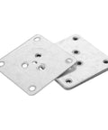 Rock Solid 25 Pack Furniture Leg Mounting Plates, zinc plated steel brackets for stabilizing furniture, heavy-duty.