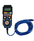 USB Handwheel Control Handle Wheel for CNC Router 4 Axis or 6 Axis Compatible Handheld CNC Controller with blue cable