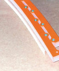 Bendable Routing Template For Smooth Sailing Arcs And Curved Woodworking 23 32 X 23 32 Inch Durable Plastic Router Jig on MDF surface.