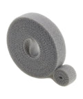Premium Nylon Cable Organizer Strap Kick Your Desk Cord Chaos Into Shape With Reusable Loops, gray nylon wrap.