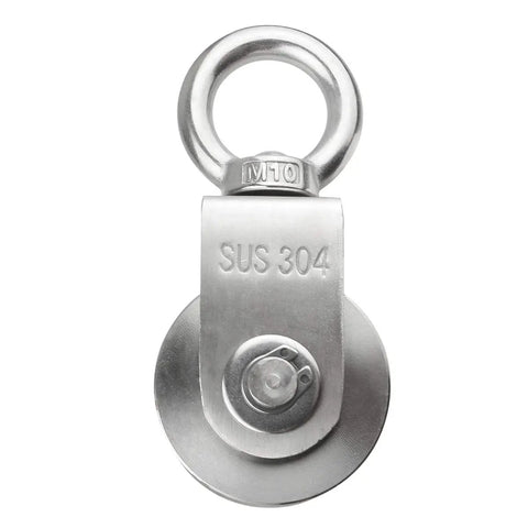 V Type Cable Pulley Wheel Swivel Single Pulley Block Stainless Steel Bearing Inside Heavy Duty Gear For Gym Equipment