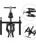 3 Jaw Gear Puller Kit For Cars And SUVs, Heavy Duty Bearing Puller And Bearing Extractor, Pro Grade Wheel Hub Bushing Remover, Reversible Inside Outside Pulls, 200mm Length