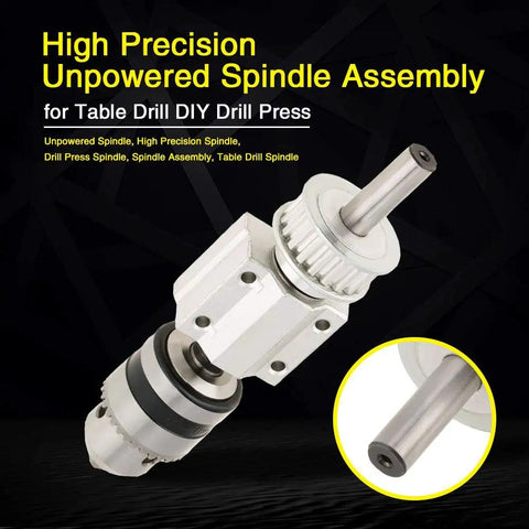 Sturdy Metal Unpowered Spindle Assembly For Drill Chuck And Table Saw DIY Projects Heavy Duty Replacement Part For Smooth Precision And Easy Setup Ideal For DIY Hobbyists And Pro Shop Setups That Demand Stable Spindle Performance, unpowered spindle assembly for table drill press with metal shaft