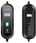 Heavy Duty Portable Ev Charger 3.5Kw 16A Type 1 J1772 No Sweat Plug and Play, control panel view with indicators.