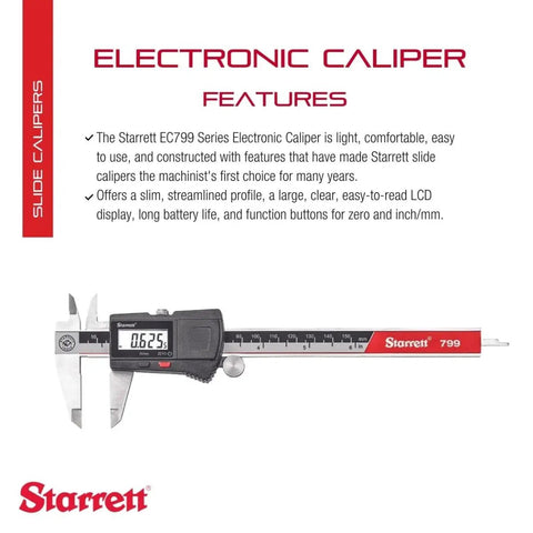 Electronic Slide Caliper In Stainless Steel With 0 To 6 Inch Range, 0.0005 Inch Resolution, Large LCD Display, Fine Adjustment Thumb Wheel, Inch To Millimeter Conversion, Pro Grade Digital Caliper For Quick, Accurate Measurements