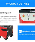 Control panel and universal wheel of Dry Ice Cleaning Machine For Manufacturing Equipment And Machinery Maintenance, Dry Ice Blasting System.