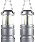 Two Pack LED Camping Lanterns Battery Powered Hanging Lanterns For Emergency Storm Power Outage Survival Kit Water Resistant