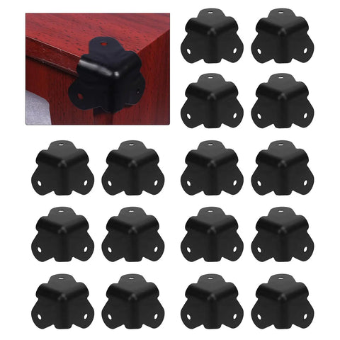 16 Piece Metal Corner Protectors Set Beefed Up Guards For Furniture Speakers Guitar Amps And More Black Built To Last