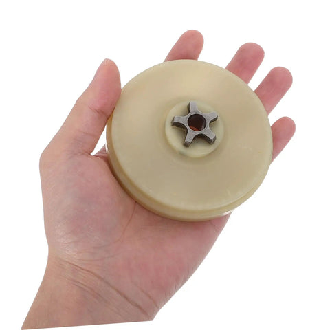 Two Pack Plastic Chainsaw Sprocket Replacement For Electric Chainsaw Compatible With Remington Internal Gear, hand-held view