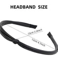 Super Snuggly 5 Piece Thin Leather Headband Set For Women With Cool Knotted Details And Major Comfort perfect for easy styling and twists.