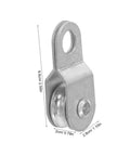 12 Pack 6mm Wire Rope Bearing Pulley Blocks With Swivel Rollers For Outdoor Cable Guide Pulleys For Lifting And Load Movement In Workshop Garage And Adventure Gear silver pulley block with 6.6cm size