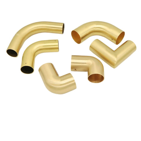 Slick Curved Tube Armrest Hardware For Sofa Chair Bed Headboard In Nordic Modern Style Made From Solid Brass For Durable