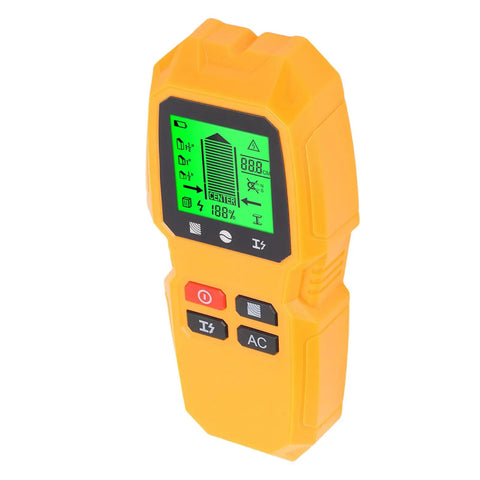 Marhynchus Stud Finder with LCD Screen, Lightweight Design in yellow, display shows measurement readings for wall detection.
