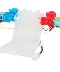 Washer Water Inlet Valve W10144820 Replacement for Amana Kenmore Maytag Roper Crosley Estate Washers, white with blue and red inlets