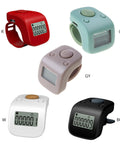 Game Changer Rechargeable Digital Lcd Tally Counter Tracking Up To 9999 With Six Digits For Daily Prayers Crochet Projects And Step Counting In Green and other colors.