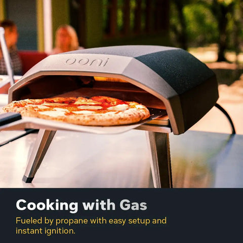 Koda 12 Inch Gas Pizza Oven For Outdoor Cooking With 28 Millibar Regulator And Gas Hose Portable Outdoor Pizza Oven Foundry Black
