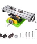 6350 Size Mini Multifunction Milling Work Table For Bench Drill Press With Adjustable X Y Cross Table And Aluminum Dovetail Slots