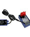 Six Pin DC Racing CDI Box For CG125 And 150cc 200cc 250cc Motorcycles Dirt Bikes ATVs Go Karts Pit Bikes With One Meter Wire 9 Stage Digitally Adjustable Ignition Timing For Smoother Starts Better Power And Fuel Savings, shown with wiring and components