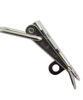 Side view of a 2 Pack Spring Loaded Latch Catch Toggle Stainless Steel Hasp 74mm For Cabinets, Boxes, Suitcases, Tool Boxes, Aviation Cases.