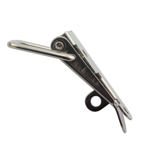 Side view of a 2 Pack Spring Loaded Latch Catch Toggle Stainless Steel Hasp 74mm For Cabinets, Boxes, Suitcases, Tool Boxes, Aviation Cases.