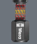 Close-up of a bit from Bit-Check 30 Impaktor 1 30-Piece Bit Set for Impact Drivers With Upright Stand Tough Impaktor Technology