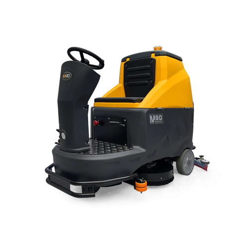 Beast Ride On Floor Scrubber For Large Spaces With A 45 Inch Cleaning Path Delivers About 70 000 Sq Ft Per Hour Dual Disc Brush 53 Gallon