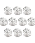 Heavy Duty Glass Shelf Brackets Set With Adjustable Zinc Alloy Clamp Clips For 8 To 10mm Glass, 19x15x15mm, 50 Pack