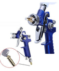 Premium Mini Paint Sprayer With Slick Adjustment Knobs And Hassle Free Setup For Rapid Car Detailing and Smooth As Glass Coatings, view of nozzle and adjustment dial.