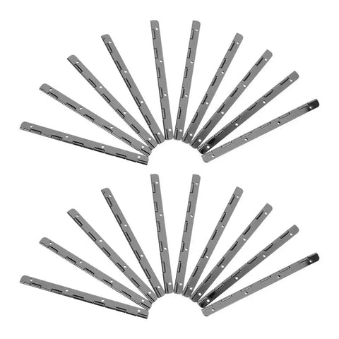 Rotating Concealed Hinges Set 10 Pieces Heavy Duty Butt Door Hinges for Cabinets and Furniture displayed in spiral pattern