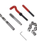 15 Piece Thread Repair Kit With Stainless Steel Inserts M12x1.5x16.3mm In A Handy Storage Case 3 Length Options For Restoring Damaged Internal Threads On Auto Motorcycle And Machinery; tap and drill set