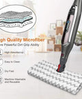 Steam Mop Pad Replacement For Shark Lift-Away Pro And Genius Pocket Mops shown in use