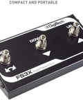 FS3X Three Function Foot Switch For Hands Free Control Of FX Pedals With Output Loop Selection And Auto Record, metal chassis.