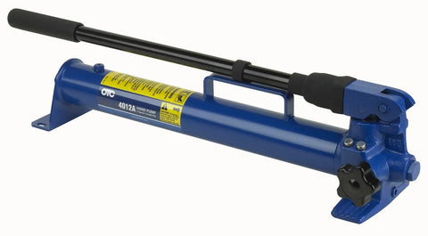 OTC 4012A hand pump from 30 Ton Pro Grade Kingpin And Brake Anchor Pusher Set With Hydraulic Cylinder And 2 Speed Hand Pump