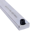 Heavy Duty F Clamp With Swivel Pads And 5-12 Inch Deep Throat, 24 Inch Steel Bar close-up of steel bar with hex socket