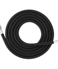 High Quality Eva Airbrush Hose 6 Foot Length with 1/8 to 1/4 Inch Adapter Fittings, black flexible design for smooth painting.