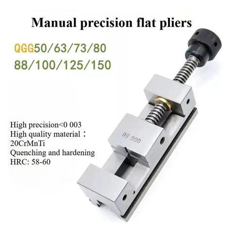 Professional Grade Right Angle Vise For CNC Milling Machines Boasting Dead Accurate Alignment Secure Holding Power Rock Solid Steel Flat Jaw Clamps for precise workholding with manual flat pliers.