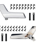 Dope Chrome Interior Door Handle Repair Kit For Mercedes Benz W204 X204, shown with screws and components, left front or rear driver side.