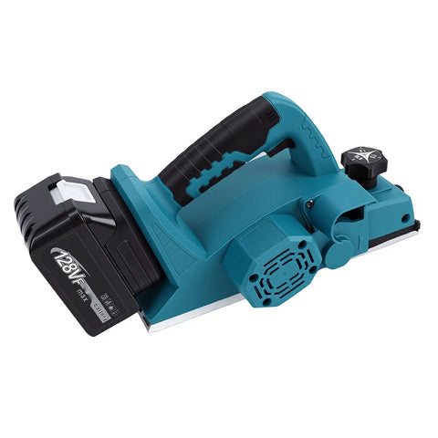 Heavy Duty Cordless Hand Planer With A Beefy 15000 RPM Brushless Motor, Slick Two Millimeter Cut Depth, And Tough Carbide Blades, side view