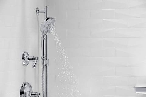 Multi Function Handheld Showerhead With Three Spray Settings For Full Coverage Massage And Silk Spray, 2.5 GPM Flow