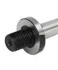 MT1 Shank To One Half Inch Morse Taper Drill Chuck Arbor Adapter detail showing threaded tip in manganese steel construction