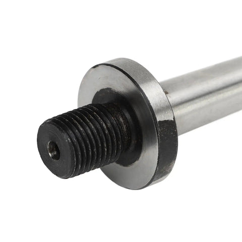 MT1 Shank To One Half Inch Morse Taper Drill Chuck Arbor Adapter detail showing threaded tip in manganese steel construction